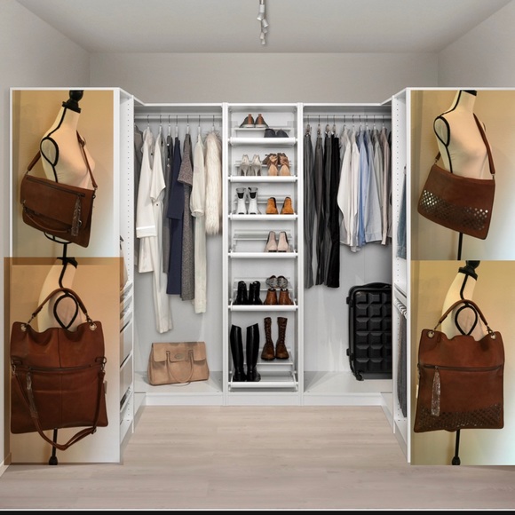 Handbags - Final Sale New Cross Body / Foldable Hand Bag Brown Purse